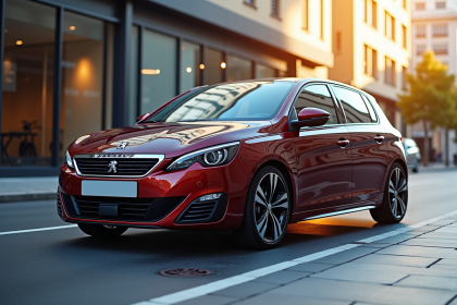 Peugeot 308 GTI automatique en ville en journée